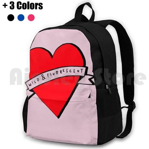 Supercut Outdoor Hiking Backpack Riding Climbing Sports Bag Lorde Melodrama Supercut Music Heart Tattoo Wild And Fluorescent