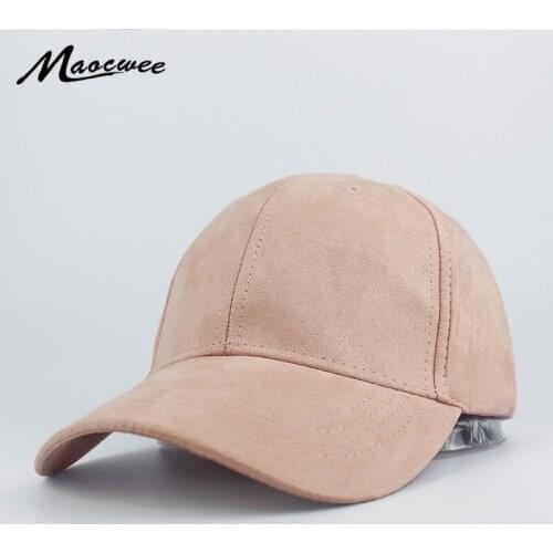 Navy Pure Color Faux Suede Baseball Cap Dad Hats Bone Snapback Men Women Casual Adjustable New Designer Luxury Brand Accessories