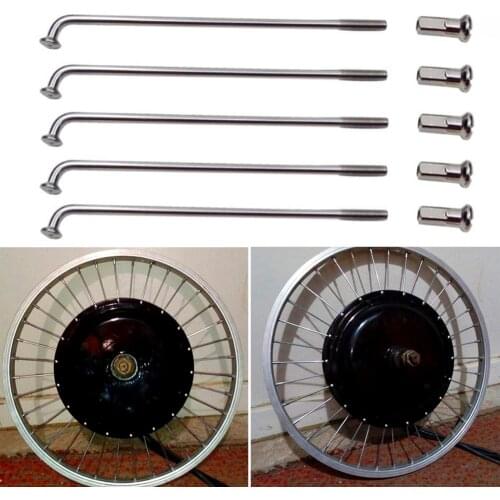 Bicycle spokes with nipples 36Pcs 12G 60-305mm Electric Bicycle E-bike Wheel Tire Steel Spokes Bike Parts Cycling Accessories