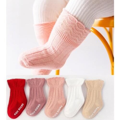 0 to 36 Month Spring Summer Anti-Slip Baby Socks Super Soft Combed Cotton Infant Toddler Floor Socks Kids Boat Sox Free Shipping