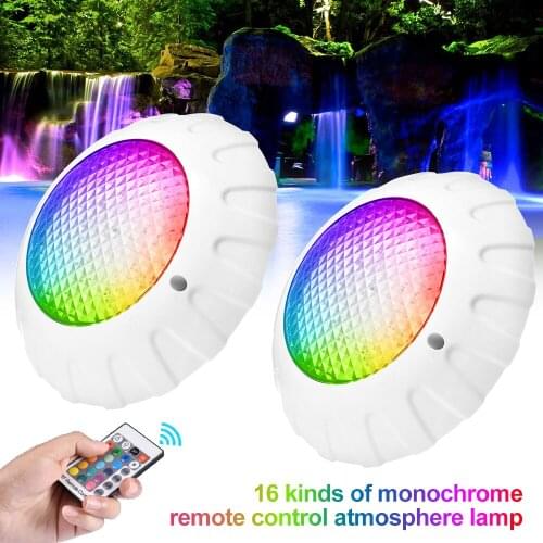 38W 12V 81*SMD 2835 RGB Led Swimming Pool Light IP68 Waterproof RGB UnderWater Light Pond Piscina Luz Spotlight Remote Controll