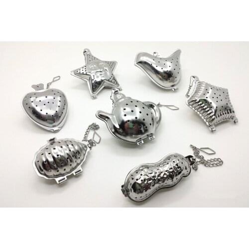 1PC Stainless Steel Sphere Locking Spice Tea Ball Strainer Mesh Infuser tea strainer Filter Infusor Mesh Herbal Ball PD 002