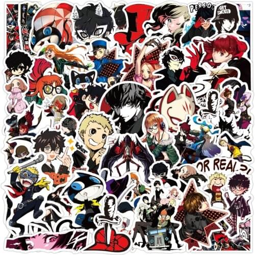 10/30/50PCS Persona 5 Anime Stickers Skateboard Fridge Guitar Laptop Motorcycle Luggage Classic Toy Cartoon Decals Sticker Toy