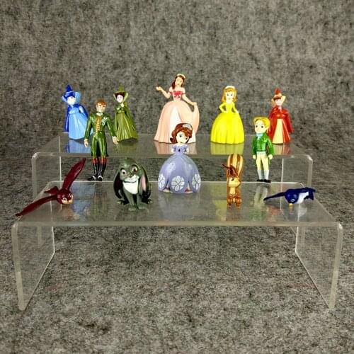 12pcs/Set Sofia the First Figures Princess Sophia Amber Cilo Prince James Queen Miranda Bird Clover Rabbit Animal Model Toys