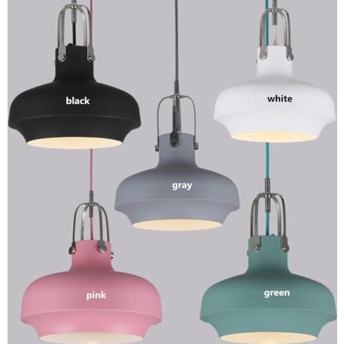 2018 Danish Space Copenhagen Pendant Light Nordic Painted Colorful Aluminium E27 Led Suspension Lamp For Dining Room