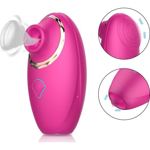 3 in 1 Licking Sucking Vibrator Clitoris Dual Stimulation G-spot Vibrators Oral Orgasm Vaginal Breast Nipple Massager Sex Toys