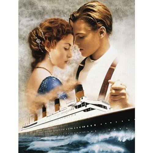 Full Square/round 5D DIY Diamond Painting Titanic Jack Rose Crystal Diamond Embroidery Sale Rhinestones Mosaic Decoration AZ529