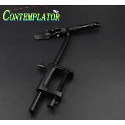 C-Clamp Rotary Fly Tying Vise For Tying Flies Matte Black Fly Tying Tools