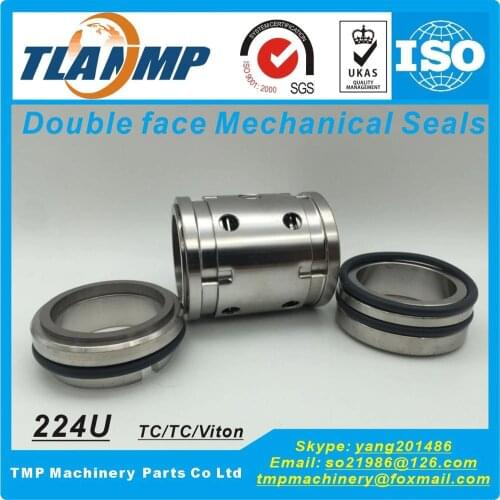 224U-25/30/35/40/45/50/55/60/65 Double Face Mechanical Seals (Material: TC/TC/VIT)|224/225 , 224UU , 224U Dual Seals