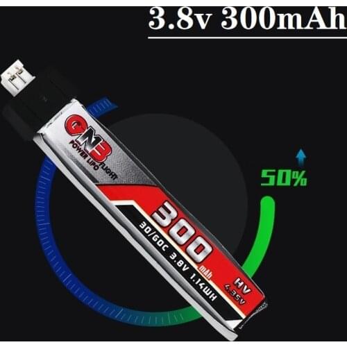 GAONENG GNB 1S 4.35V 300mAh 3.8V 60C HV Lipo battery for Snapper6/Snapper7/Snapper8 Mobula7 URUAV UR65 UK65/US65 BetaFPV 65/75