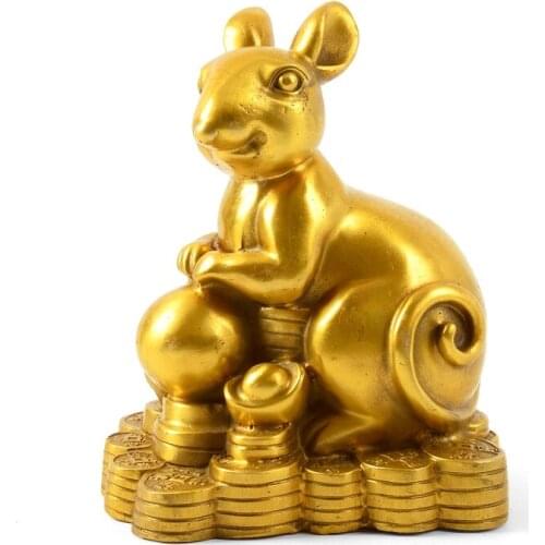 Kaiguang Pure Copper Mouse, Tiger, Tiger, Rabbit, Dragon, Snake, Horse, Monkey, Chicken, Dog and Pig Zodiac Complete Set of Home