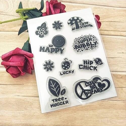 Hot selling mushroom transparent clear stamp / silicone seal roller stamp DIY scrapbook album / card production