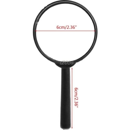Magnifier 60mm Hand Held 5X Magnifying Loupe Reading Glass Lens T18 Drop ship