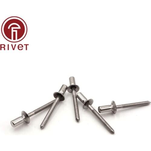 M6.4 50PCS GB 12616 Stainless Steel Countersunk rivets Closed End Blind Rivet Sealed Hollow Rivets Blind Rivets
