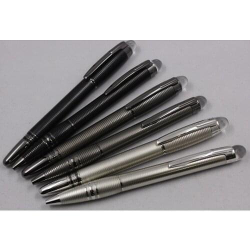 2021 New Luxury Mon Mb Pen Metal Midnight Silver Gray Black (105648) Roller pen Ballpoint Blanc Ink Pen
