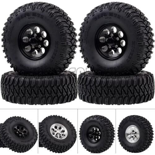 NEW ENRON 1.55" 4P Aluminum Beadlock Wheel Hub Rims 96MM Tires Tyre FOR RC 1/10 1:10 JIMNY Axial 90069 D90 TF2 CC01 LC70 MST