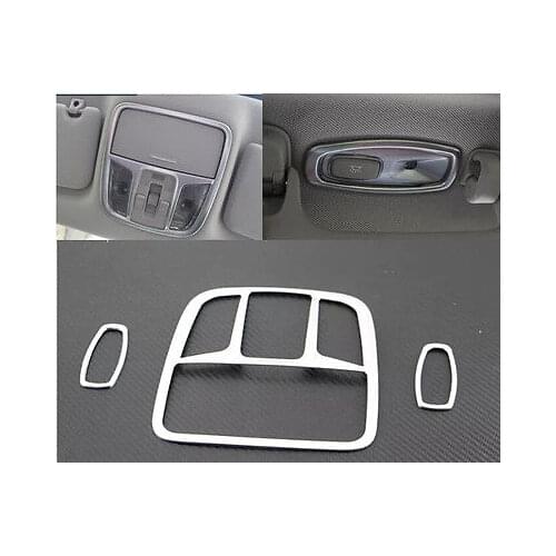 ABS Front + Rear Reading Light Lamp Cover Tirm 3pcs For Kia Optima K5 2016 2017