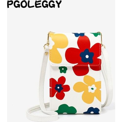 PGOLEGGY Brand Fashion Women Handbag Tote Ladies Casual Flower Printing Canvas Graffiti Shoulder Bag Covering package for girl