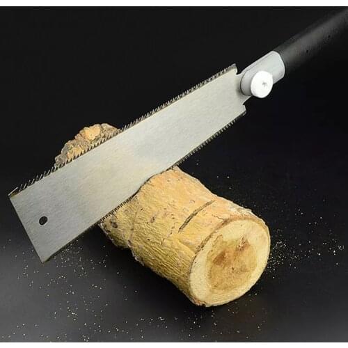 14 / 9 Teeth Double Edge Razor Black Hand Saw Japanese Ryoba Look Pull Saw Saw Blade Wood Cutting Chainsaw Parts Replacement