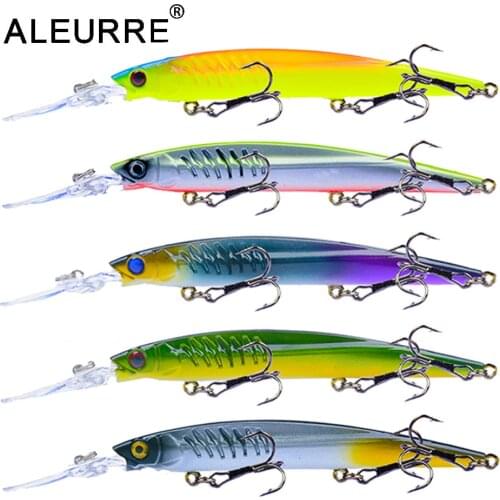 1pcs Long Minnow Hard Bait Floating Isca Artificial Wobbler Crankbait Fishing Lure 14.5cm/12g Rattlin pesca