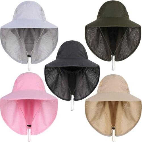 Men Women Outdoor Riding Sports Adjustable Sun Hat Spring Summer Travel Hiking Fishing Quick Dry Breathable Anti-UV Sunshade Cap
