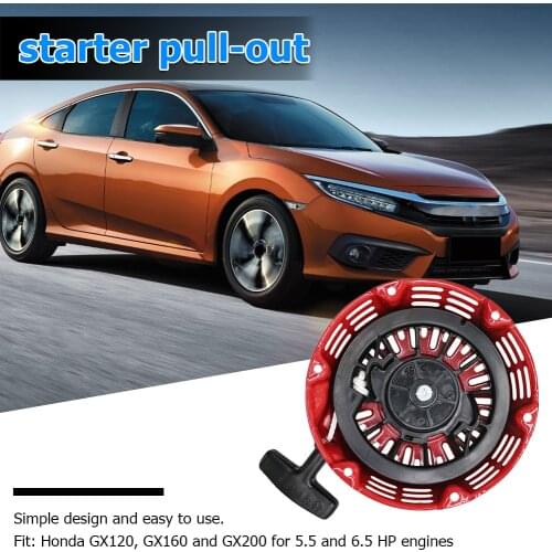Cars Pull Recoil Starter Caring Personal Car Accessories for Honda GX120 GX160 GX200 5.5/6.5hp Rewind Manual Starter