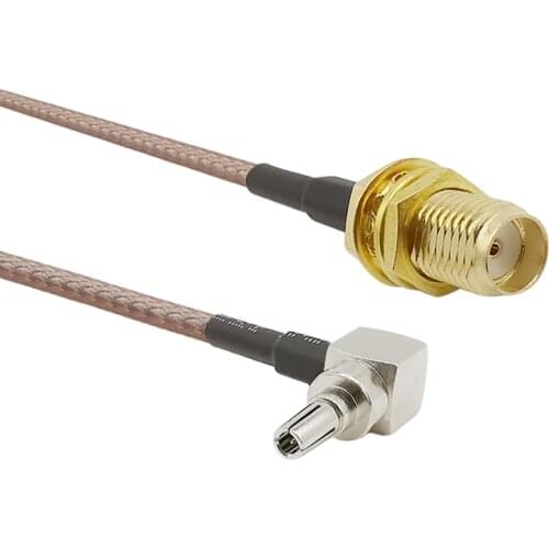 SMA Female to CRC9 Right Angle Connector RG316 Pigtail Wire Cable Plug Socket Adapter 10cm 4" Wireless LAN Devices