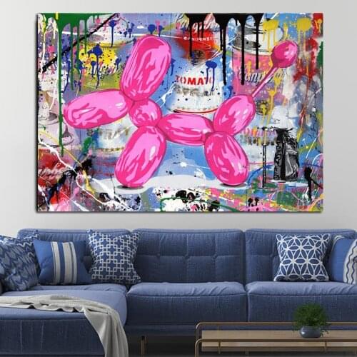 Modern Cartoon Graffiti Art Canvas Painting Abstract Posters and Prints Wall Art Picture for Living Room Home Decoration Cuadros