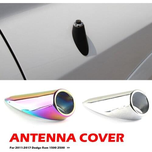 Stylish Car Aluminum Alloy Antenna Modeling Cover Trim For Dodge Ram 1500 2500 2011-2017 Auto Accessories MGO3