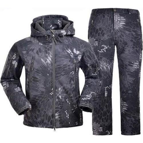 Outdoor Equipment Tactical Softshell TAD Suits Men Jacket And Pants Windproof Hiking Sets Hunting Clothes Military Uniform