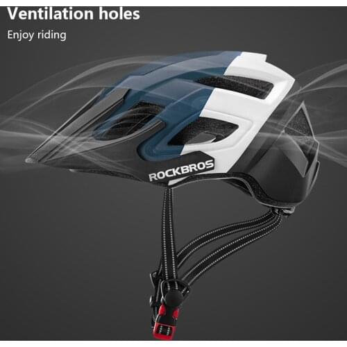 ROCKBROS Bicycle Helmet Mountain Road Bike Cycling Helmets Skateboard Shockproof Safety Breathable Integrally-molded Helmet