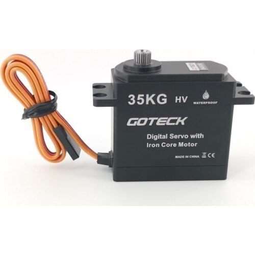 GOTECK DA2635SG waterproof HV high speed digital aluminium alloy servo Large torque 35kg, for RC Fixed-Wing remote control car