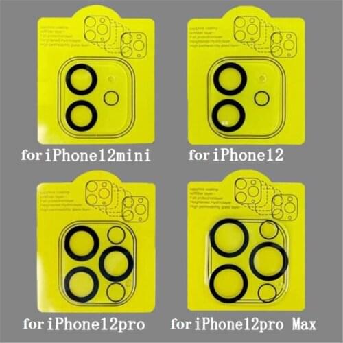 50PCS 3D Full Covered Back Camera lens Tempered Glass screen protector For iphone 12 pro max/11 Pro Max/11 pro/12 mini