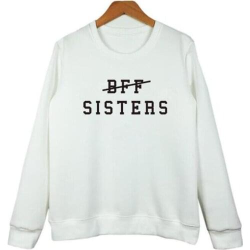 Women Sweatshirts Letters Printing Round Neck Hoodies Felpe Tumblr Sudaderas Mujer