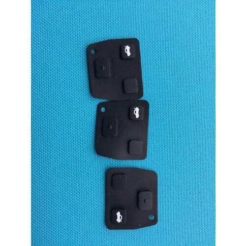 3Pcs Of New Replacement Key Rubber For Toyota Corolla Avensis Yaris Picnic For Lexus 2 3 Buttons Pad Shell Car Accessories Parts