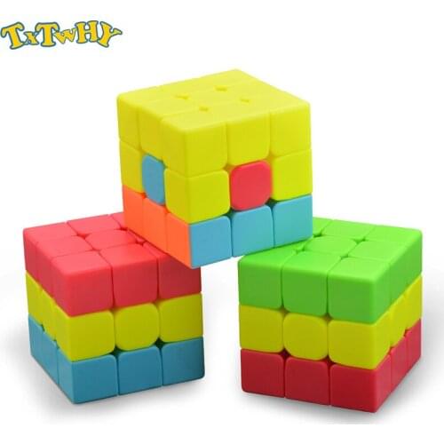 3X3X3 Unicorn Magic Cube Funny Toys Colorful Cube Unicorn Sandwich Caterpillar Concave Cube For Children Gift