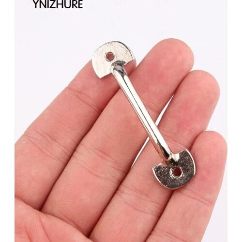 50pcs 60*15mm Tiradores Muebles Zinc Alloy Silver Mini Pull Metal Drawer Pulls Antique Furniture Handle Knobs And Cabinet