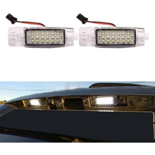 AU04 -2Pcs LED Number License Plate Light Lamp for TOYOTA Hiace S.B.V/Highlander/RAV4/Land Cruiser 200 Lexus RX300 Scion XB