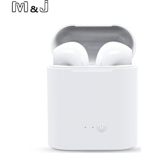 M&J i7s TWS Pair Wireless Hearphone Bluetooth Earphones I7 sport Earbuds Headset With Mic For iPhone Xiaomi Samsung Huawei