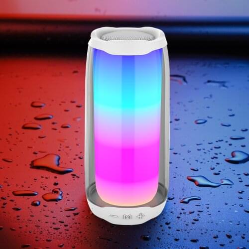 NBY 8892 Bluetooth Speaker Wireless Portable Subwoofer Speaker with LED Light IPX5 Waterproof Outdoor Deep Bass Music Surround