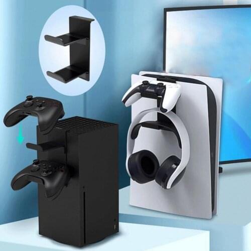 Gaming Headphone Holder Headphone Stand Gaming Controller Hanger Holder For PS5 Console Removable Headphone Holder