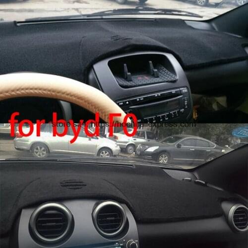 For BYD F0 2008-2016 Silica gel Car Dashboard Pad Instrument Platform Desk Avoid Light Mats Cover Sticker