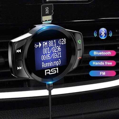 Bluetooth Car FM Modulator Stereo AUTO MP3 Player Audio Adapter FM Transmitter Dual USB Quick Charger TF U disk Music playing