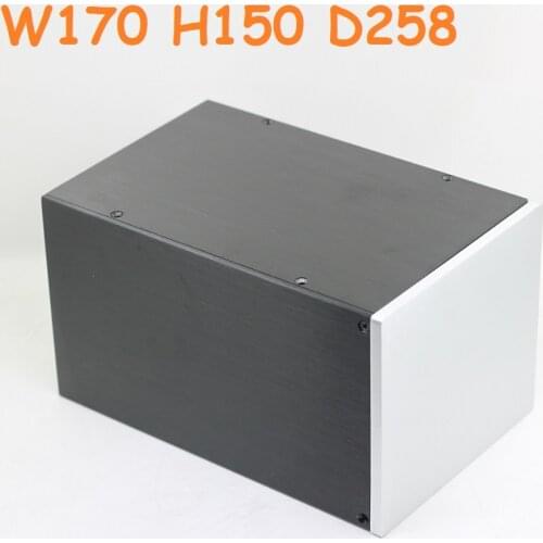 Multi Function Power Box DIY Power Amplifier Supply Chassis Preamp Headphone Cabinet DAC Decoding Enclosure Case W170 H150 D258
