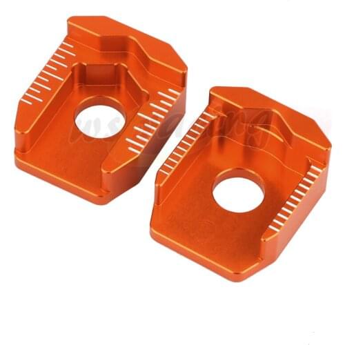 Motorcycle CNC Rear Chain Adjuster Axle Block For KTM SX65 1998-2003 2004 2005 2006 2007 2008 2009 2010 2011 2012 2013 2014 2015