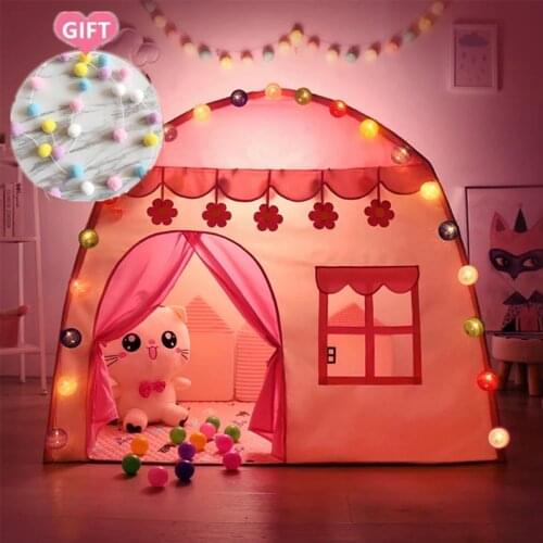 Portable Baby Play House Children Tent Teepee Tent Enfant Kids Tent Pink Blue Kids Play House Indoor Outdoor Toy Princess House
