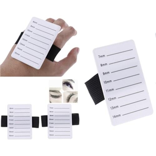 Fake Eyelash Tray Strip Stand Individual Eyelash Extensions Hand Plate Eye Lash Grafting Stand Palette Makeup Tool 7-14mm/8-15mm