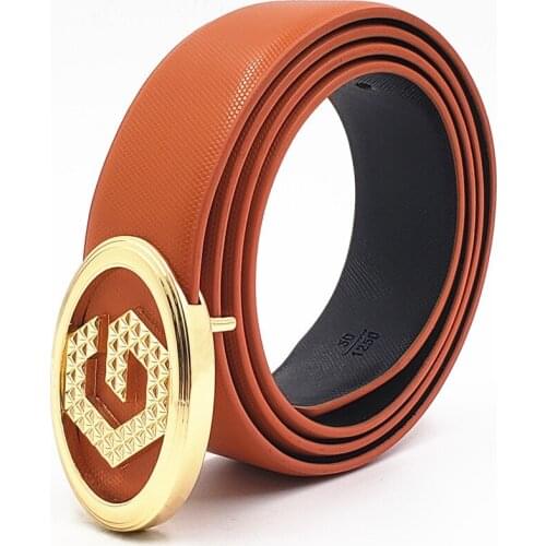 Hot Designer Belts Men High Quality Gun Silver Gold Belt Male Genuine Leather Strap Luxury Jeans Cowhide Belts