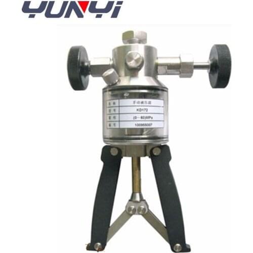 Hand operated pump standard test pump pressure calibrator