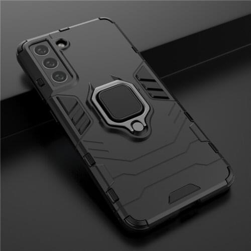 With Ring armor Cases For samsung s21 fe Case funda Coque Shockproof Silicone PC cover For samsung galaxy s21fe 5G phone case